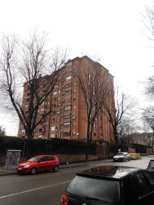 Isolated buildings. Good sunshine.