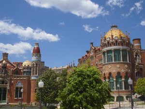 Vista hacia el noreste desde el jardín central.