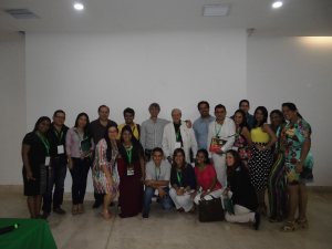 Uno de los grupos después de una sesión. Con los profesores Roberto Viciano (España) y Ariel Álvarez (Argentina).